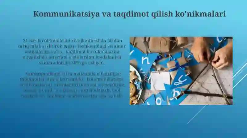 Kommunikatsiya va taqdimot qilish ko'nikmalari 3