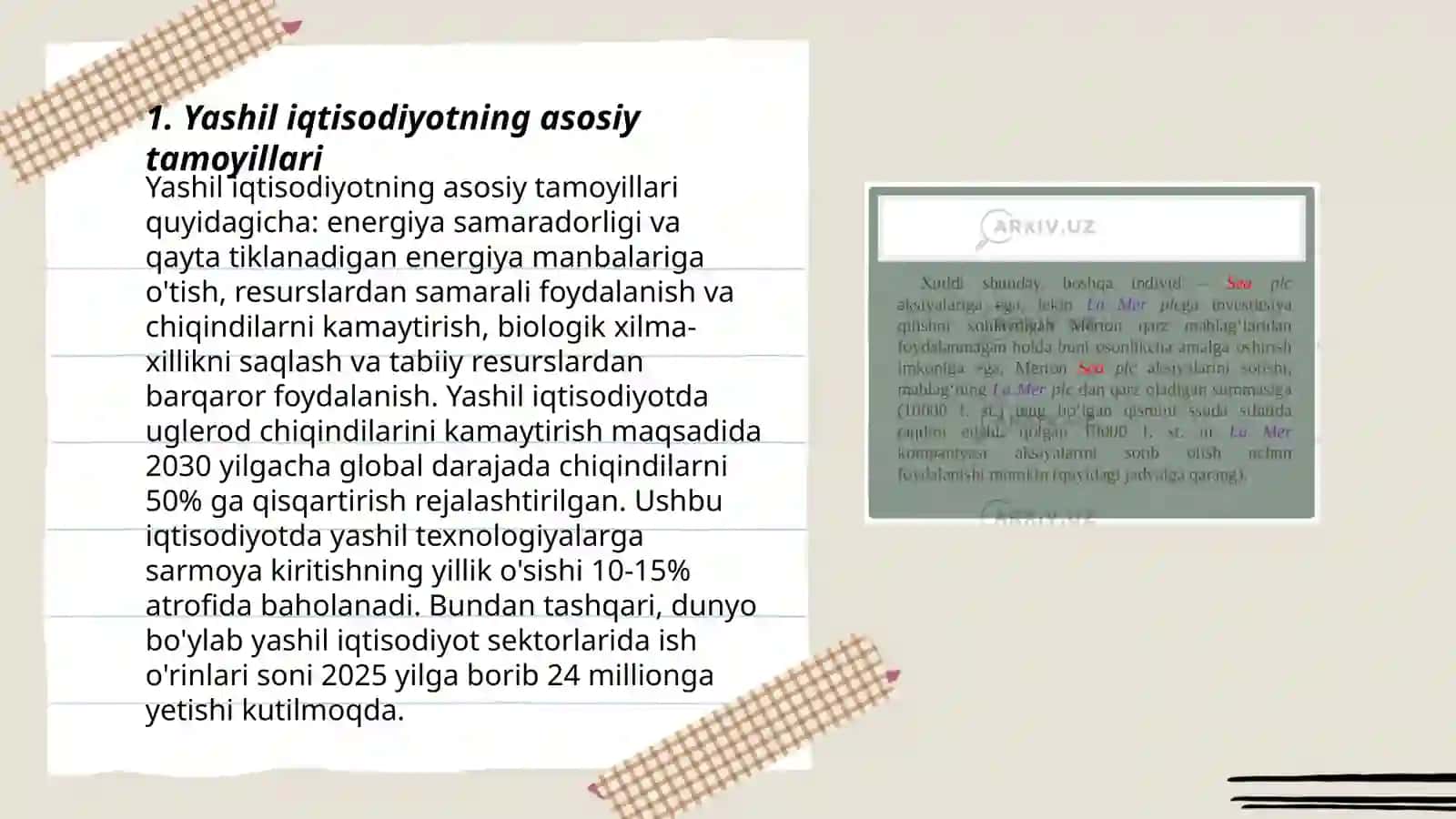 Yashil iqtisodiyot 3