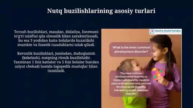 Nutq buzilishlar klassifikatsiyasi 3