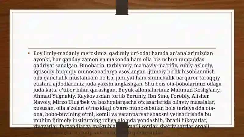Oila haqida ma'lumot 3