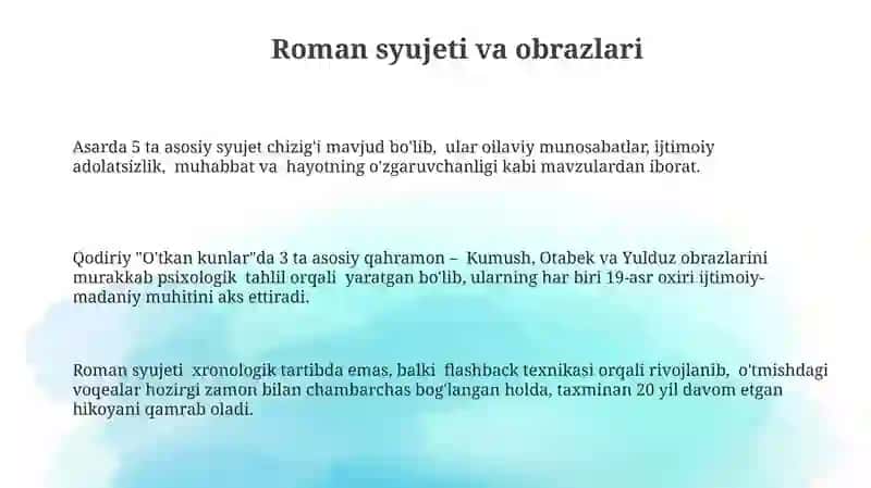 O'tkan Kunlar 3