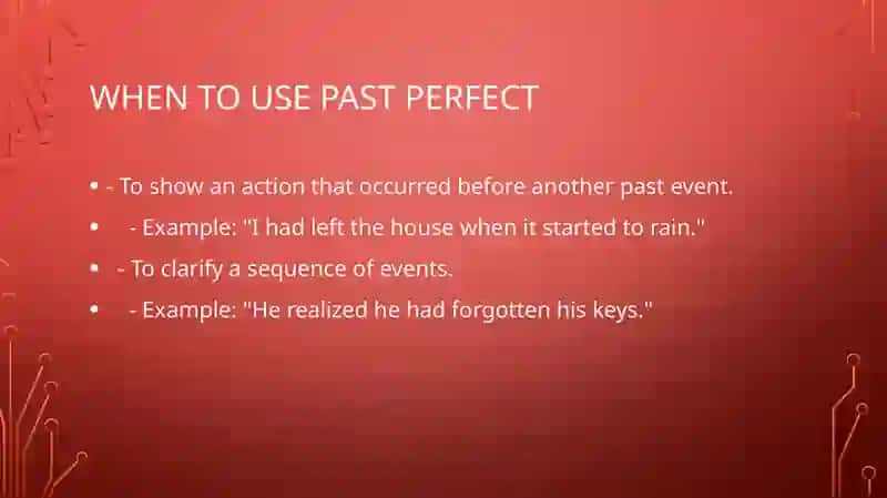 PAST Perfect and Past Perfect Continuous Tenses 3
