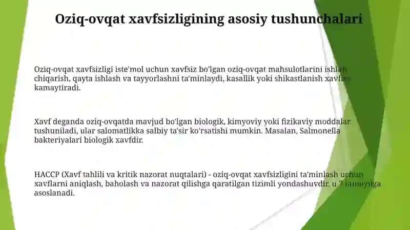 Oziq-ovqat xavfsizligi 3
