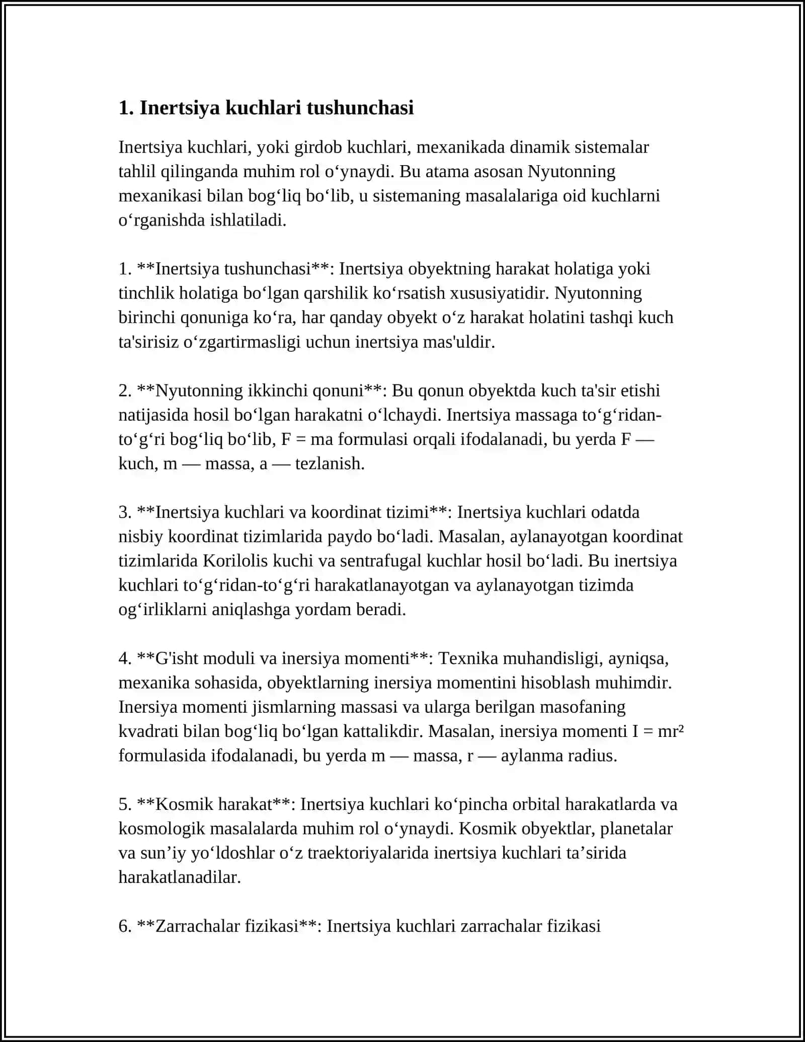NOINERSIAL SANOQ TIZIMLARIDAGI INERSIYA KUCHLARI 3