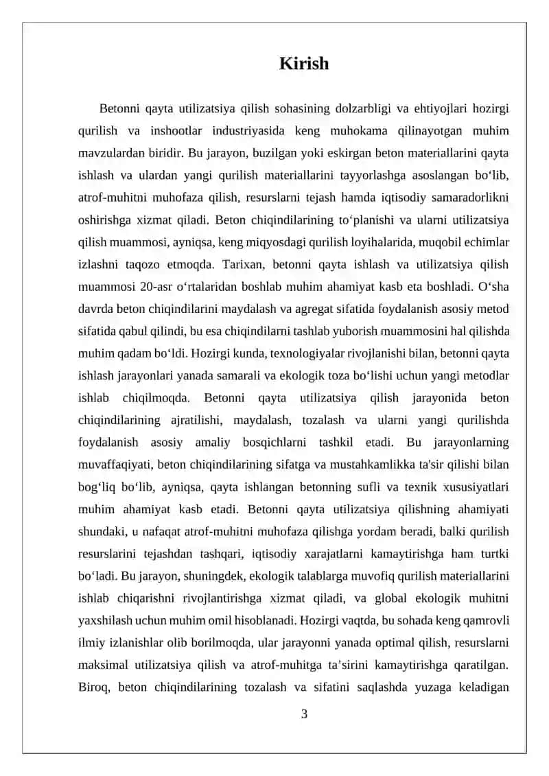 Betonni qayta utilizatsiya qilish 3
