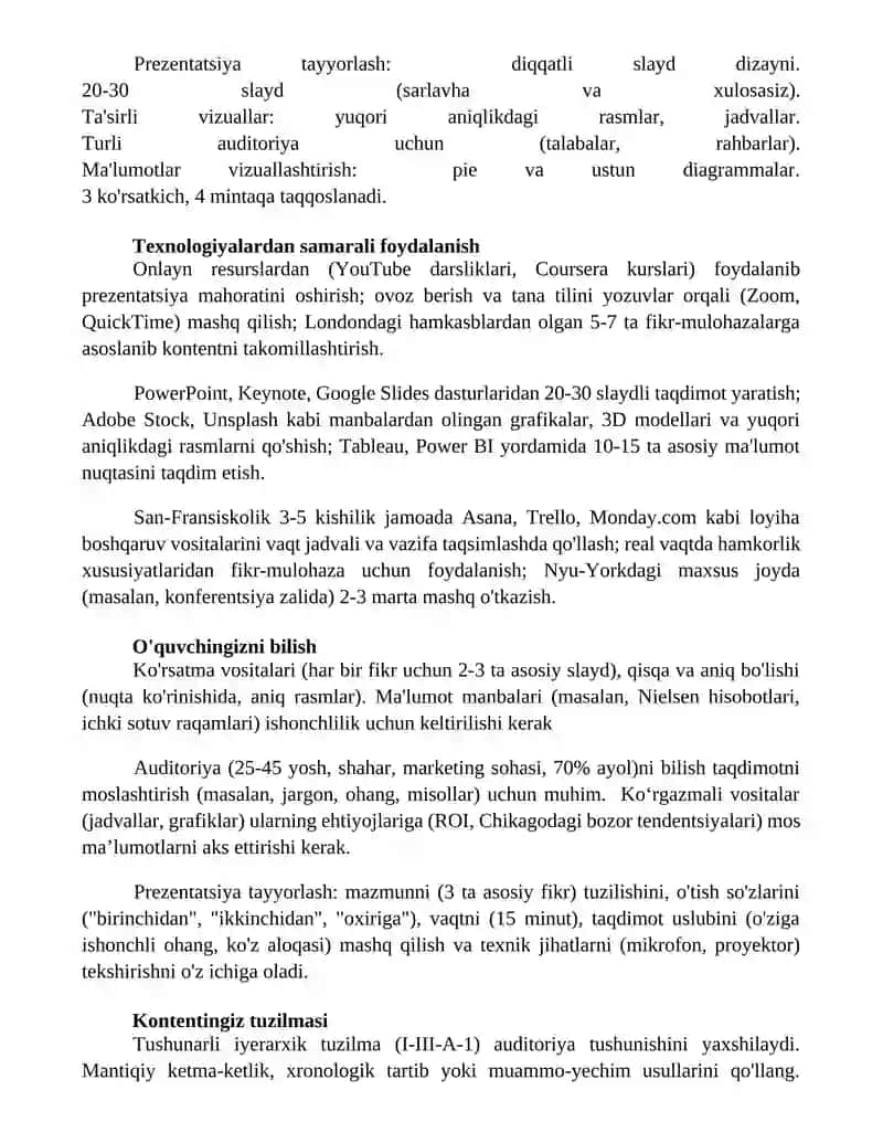 Taqdimot tayyorlash 3