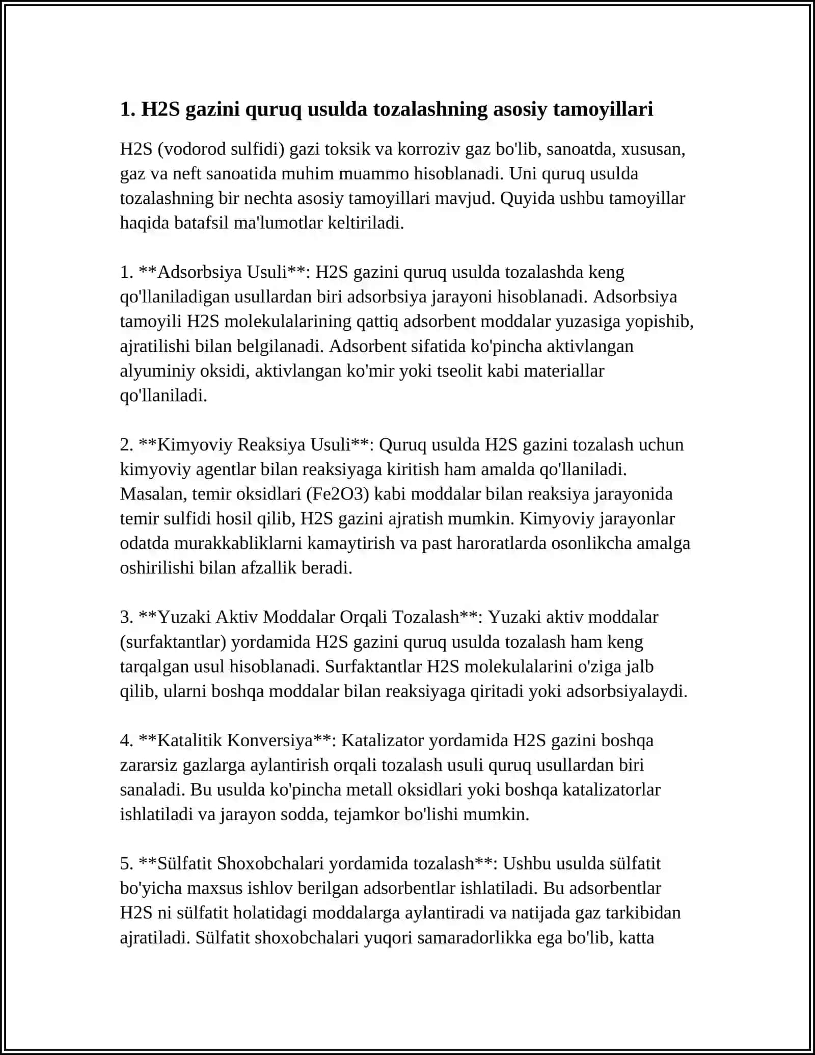 GAZLARNI H2S DAN TOZALASHNING QURUQ USULLARI 3