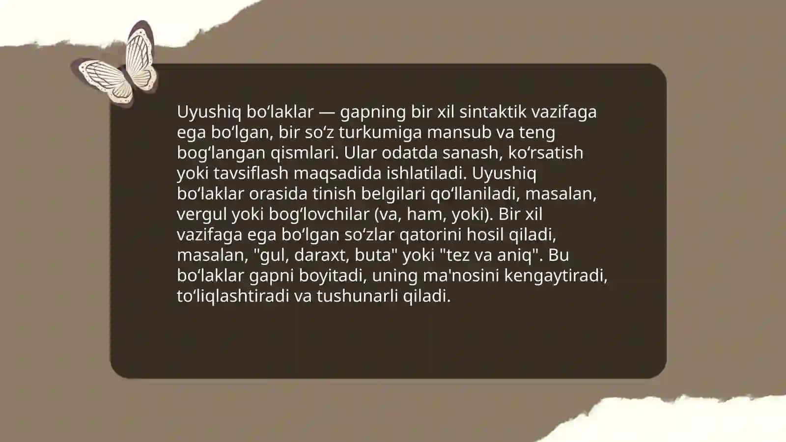 Uyushiq va ajratilgan boʻlaklar 3