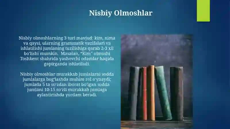 Nisbiy Olmoshlar 3