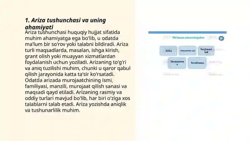 Ariza yozish qoidalari 3