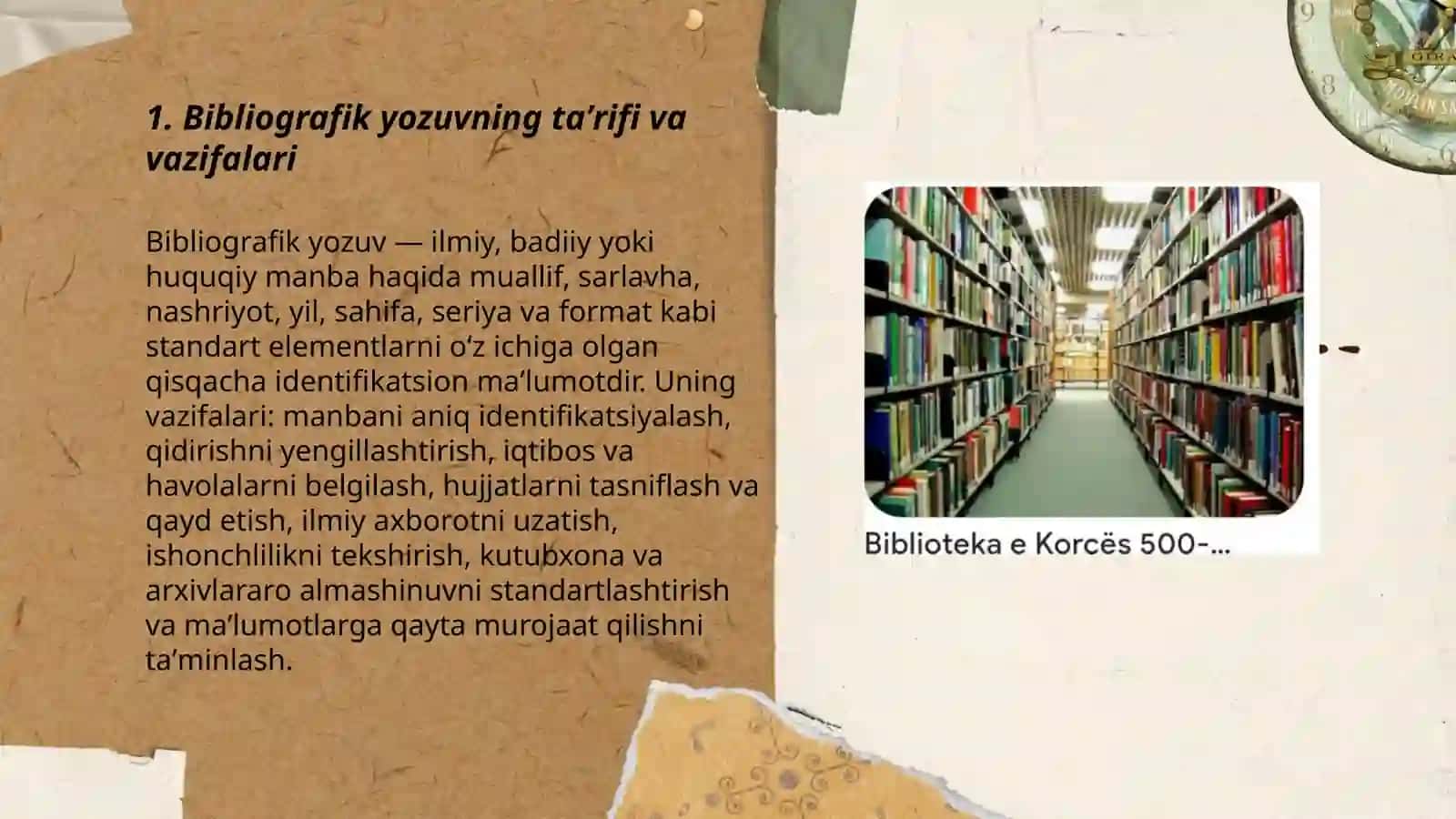 Bibliografik yozuvlarni formatlashtirish va rasmiylashtirish 3