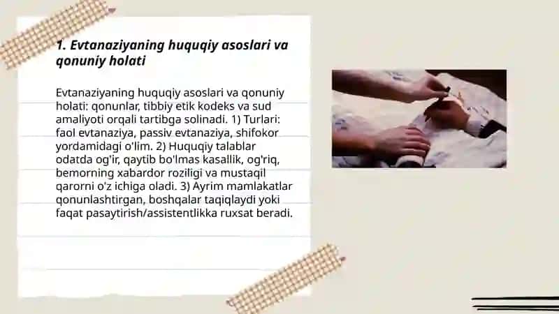 Evtanaziya muammolari 3