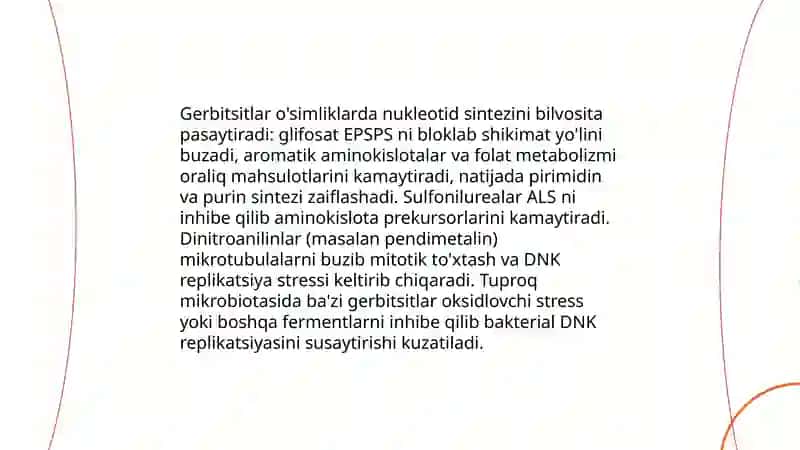 GERBITSITLAR ANTIBIYOTIKLAR NUKLEITLAR ALMASHINUVI 3