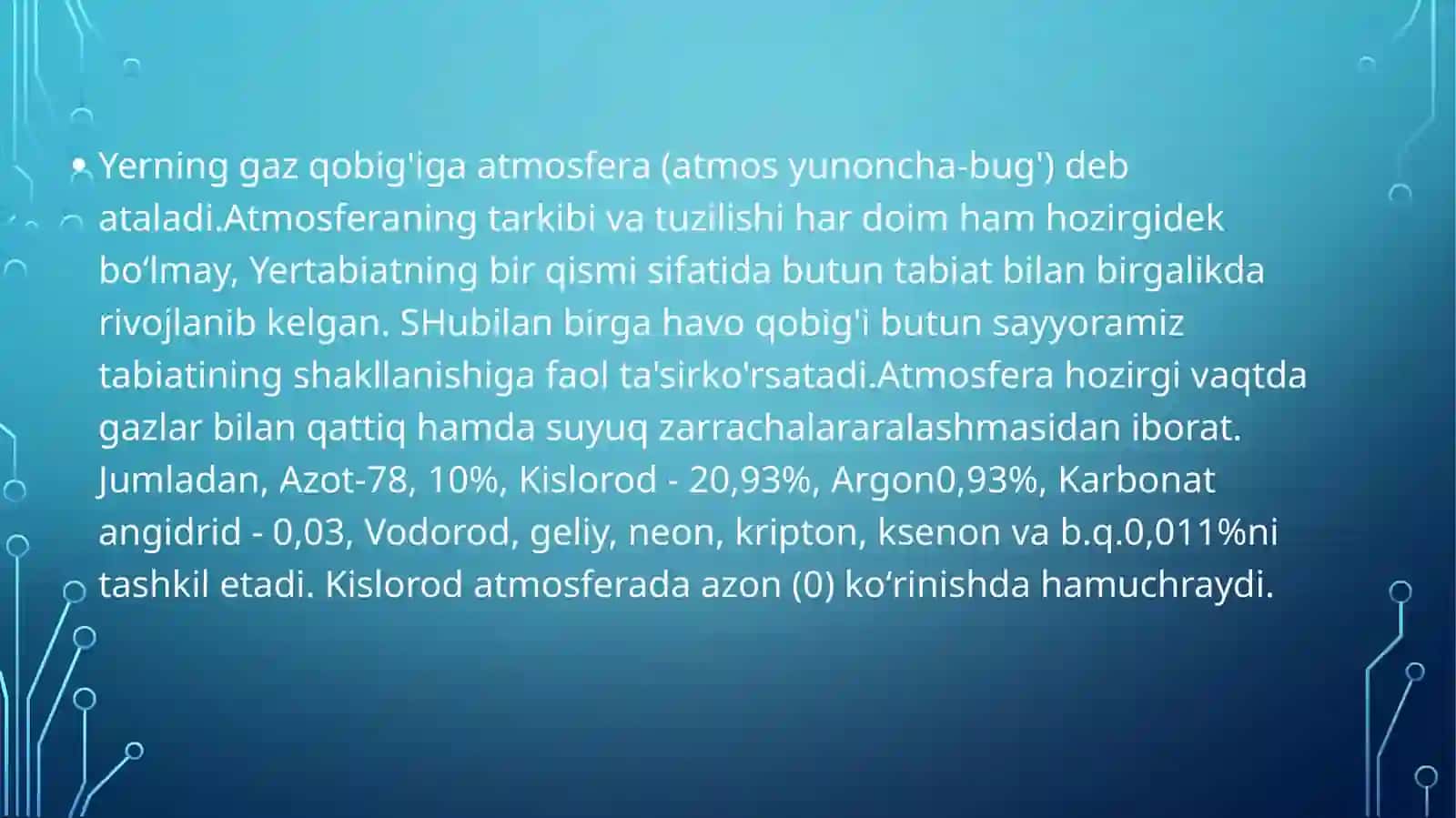 Iqlimoʻzgarishining geofizik va astronomik omillari 3