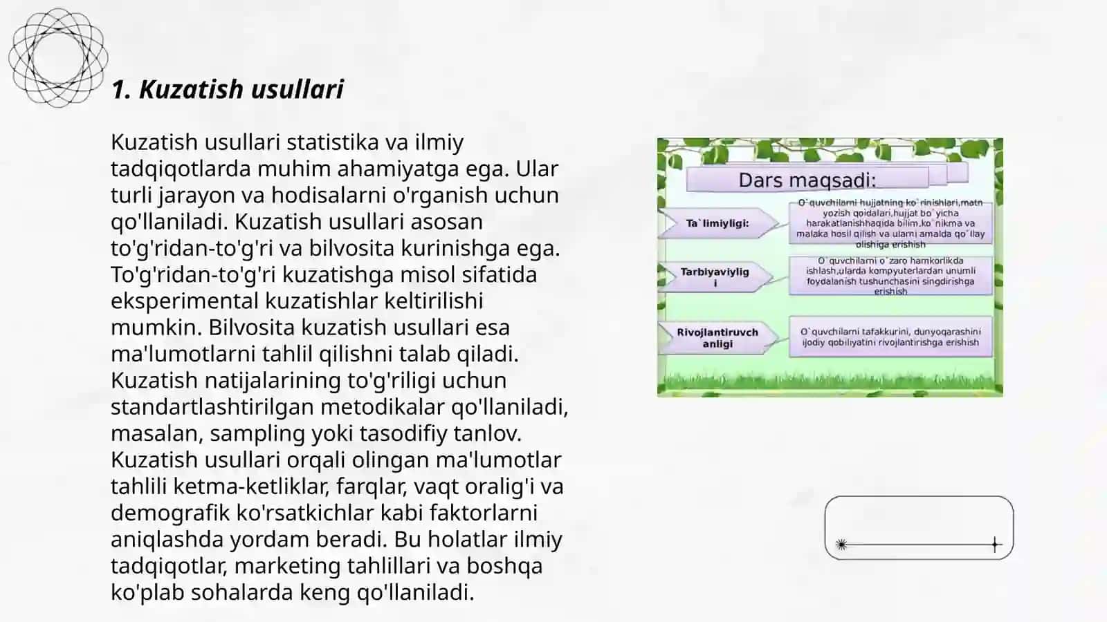 Kuzatish usullari 3