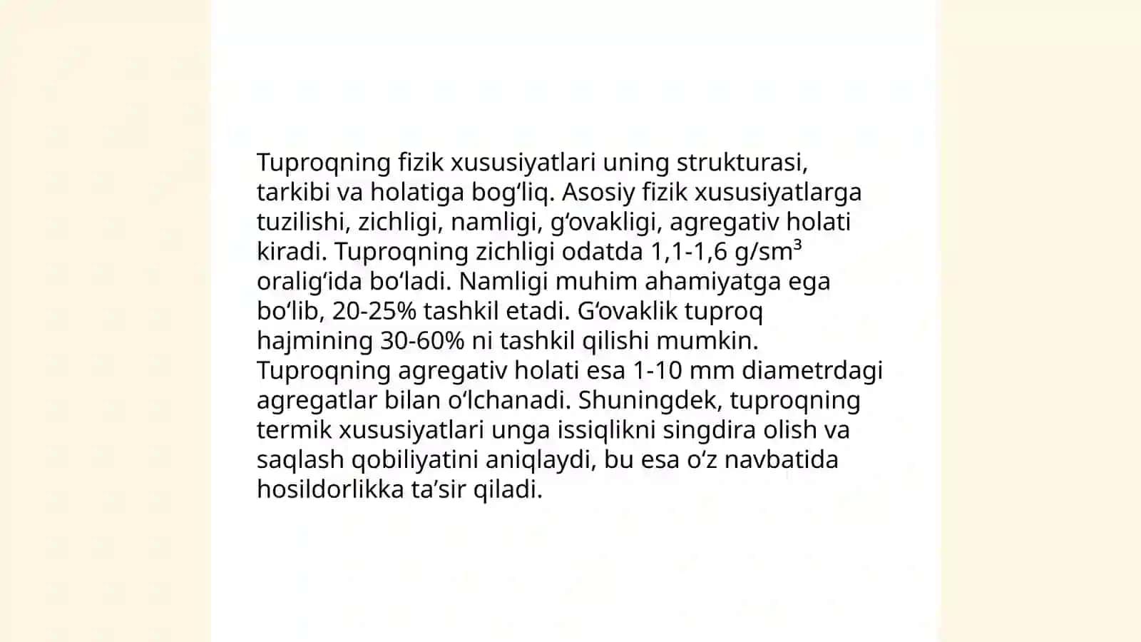 Tuproq va uning xususiyatlari 3
