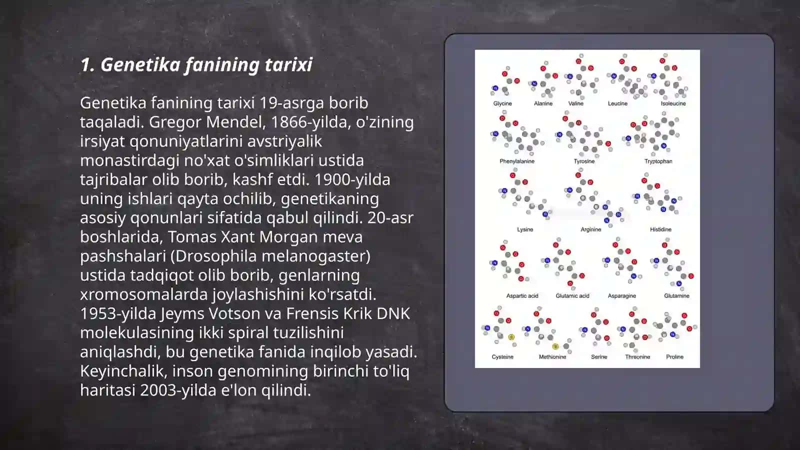 Genetika fanining vazifalari va usullari 3