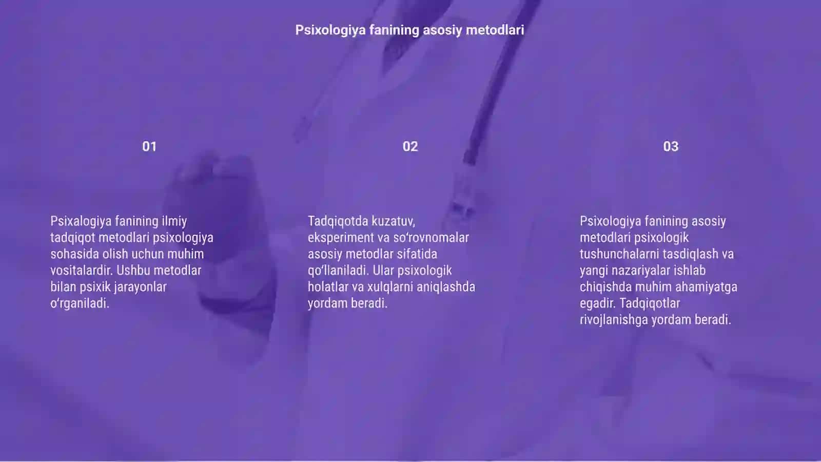 Psixalogiya fanining ilmiy tadqiqot metodlari 3