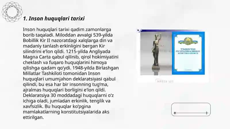 Inson huquqlari va erkinliklari tushunchasi 3
