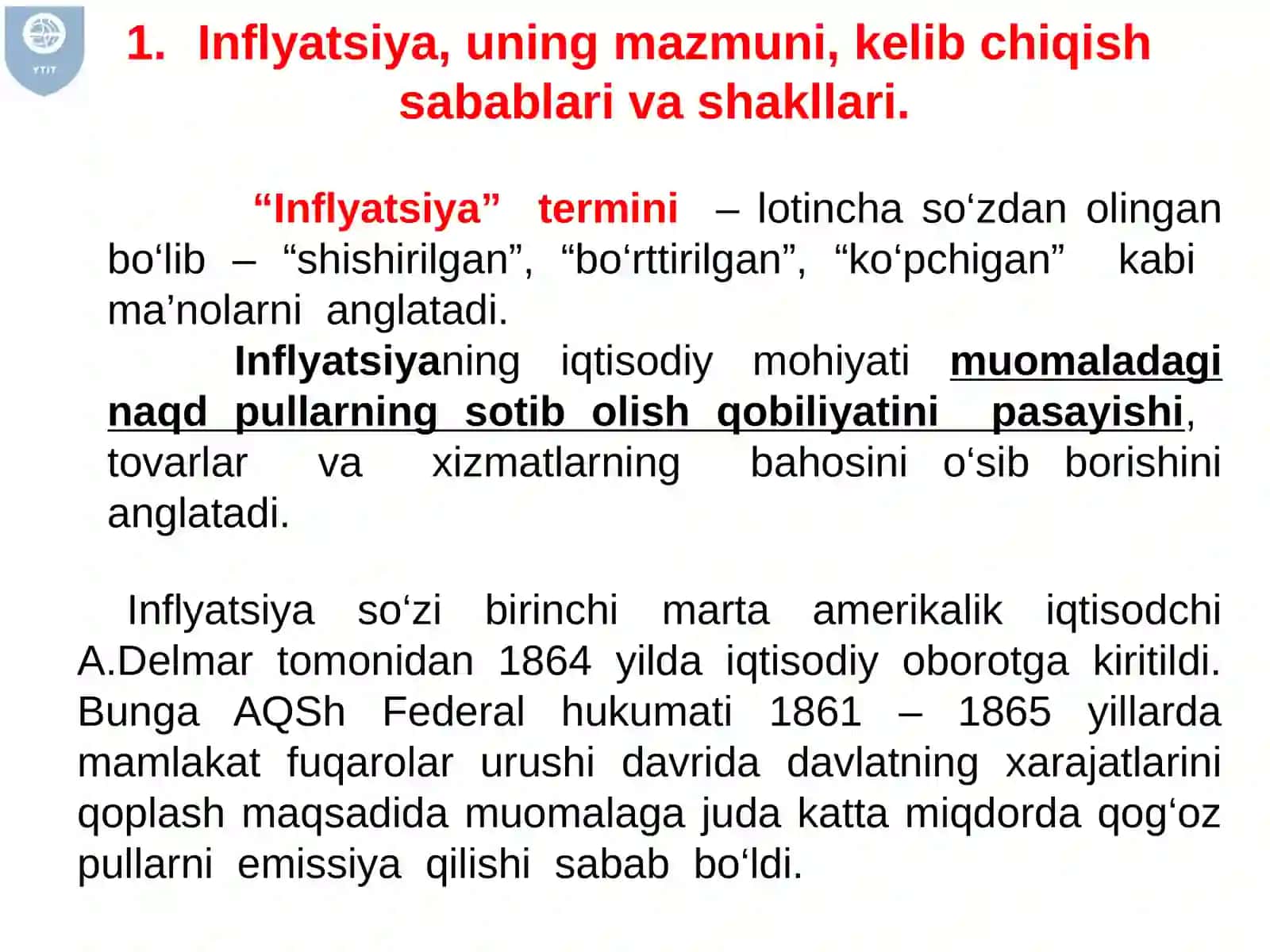 Inflyatsiyava uning turlari 3