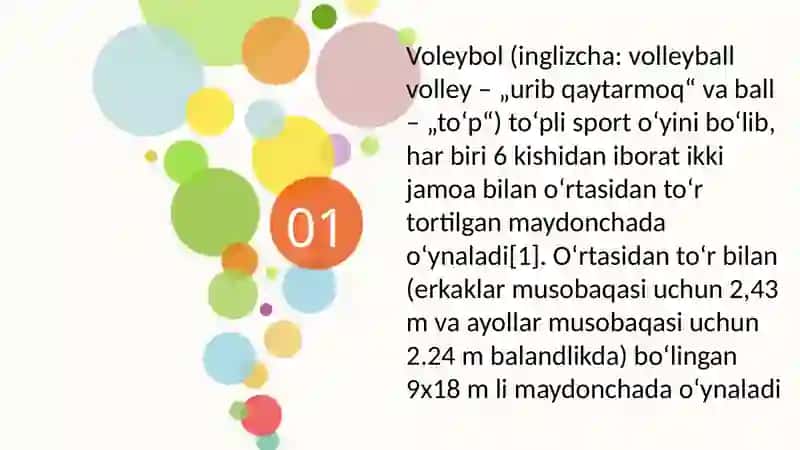 Voleybol oʻynida toʻpni oʻyinga kiritish texnikasini oʻrgatish. 3