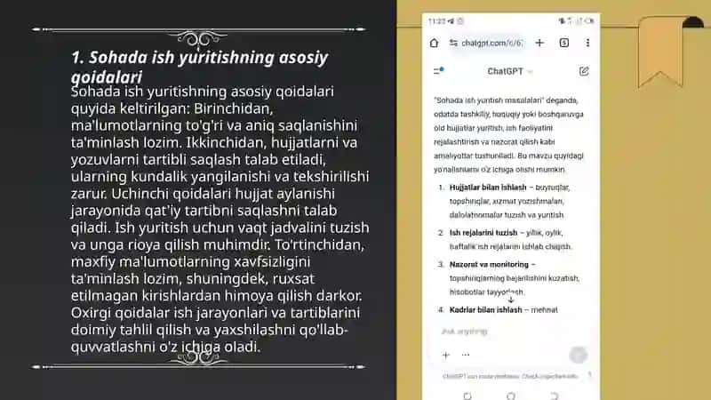 Sohada ish yuritish masalalari 3