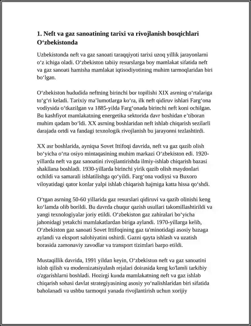 OZBEKISTON RESPUBLIKASINING NEFT VA GAZ SANIATINING RIVOJLANISHI 3