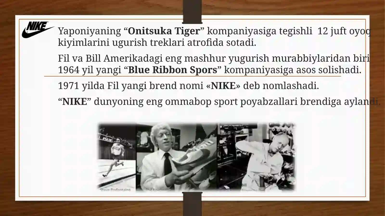 NIKE kompaniyasi taxlili 3