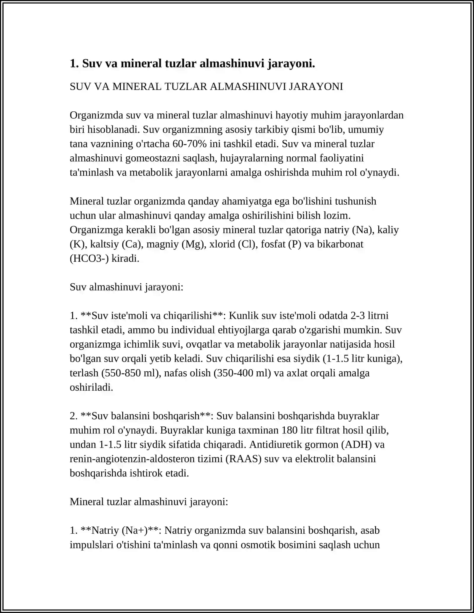SUV VA MINERAL TUZLAR ALMASHINUVI 3