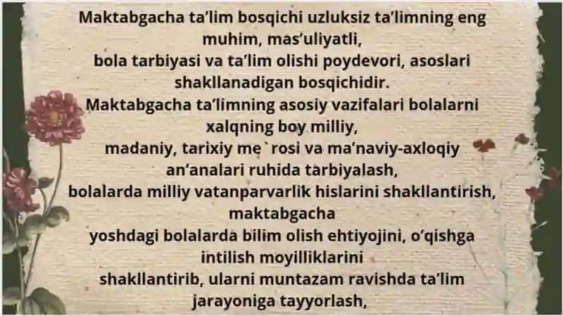 Bolalarni maktabga tayyorlash 3