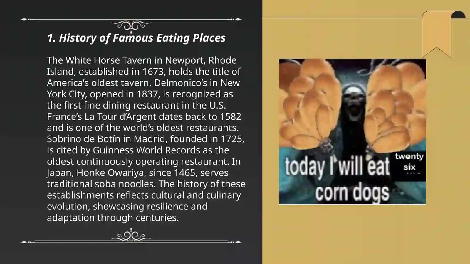 History of Famous Eating Places 3