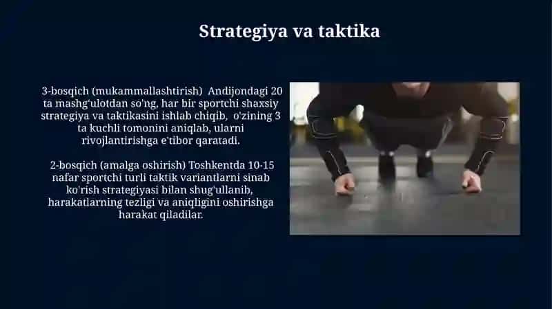 Harakatlarga o‘rgatish bosqichlari 3