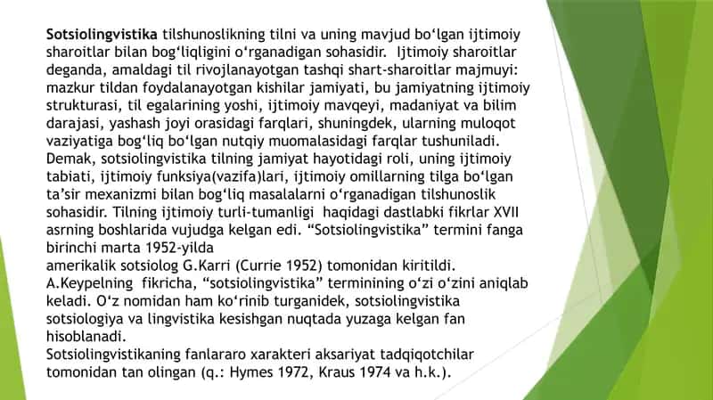 O‘zbek tilshunosligida yangi yo‘nalishlar 3