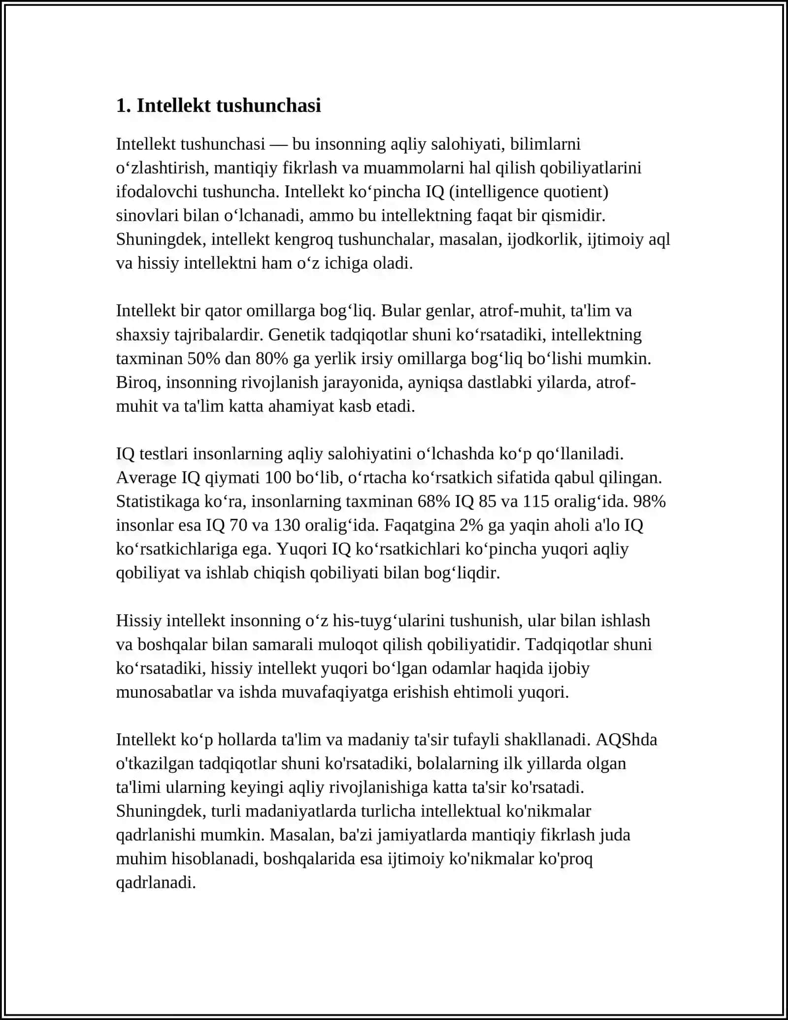 INTELLEKT VA KREATIVLIK NAZARIYALARI 3
