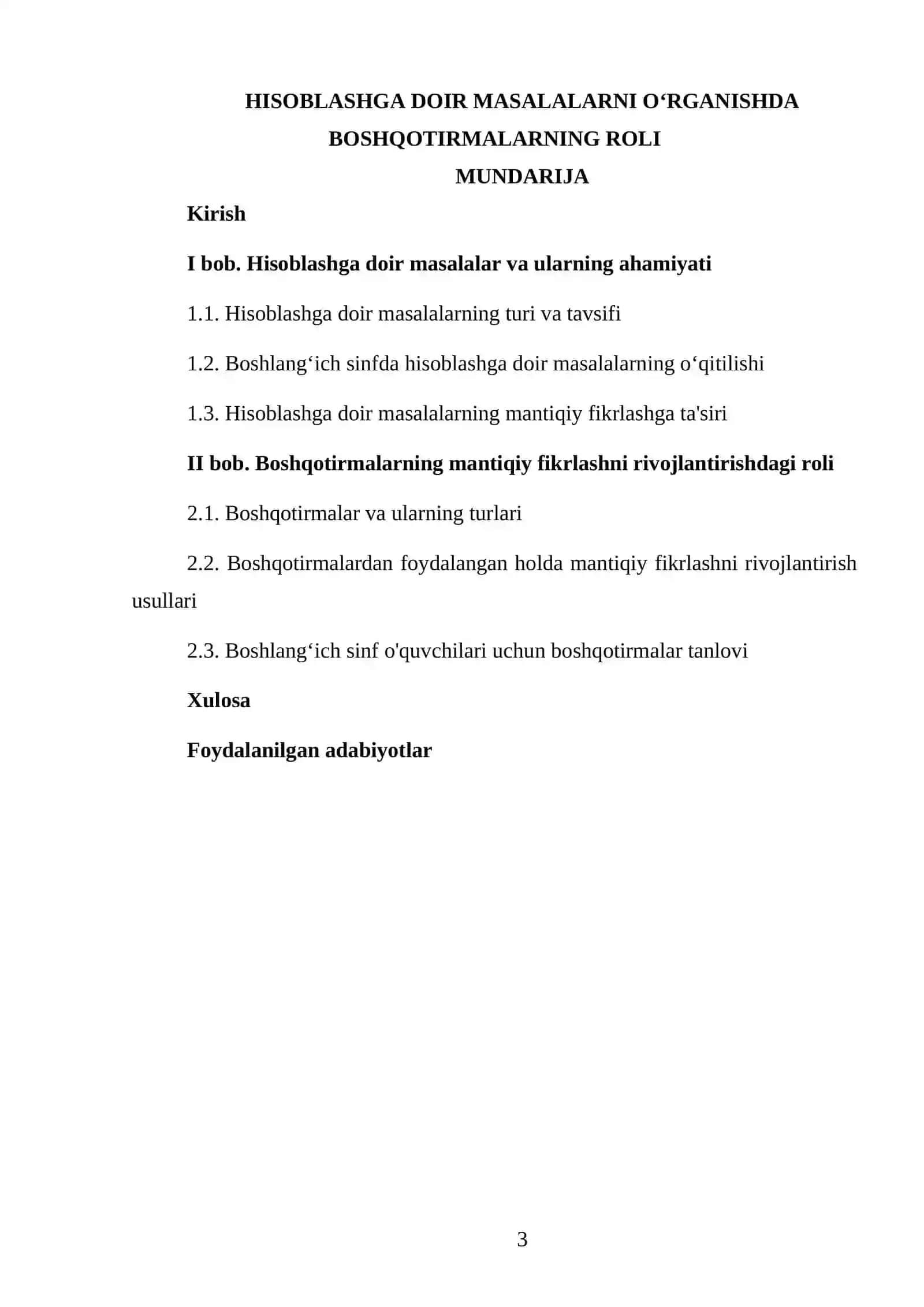 HISOBLASHGA DOIR MASALALARNI OʻRGANISHDA BOSHQOTIRMALARNING ROLI 3