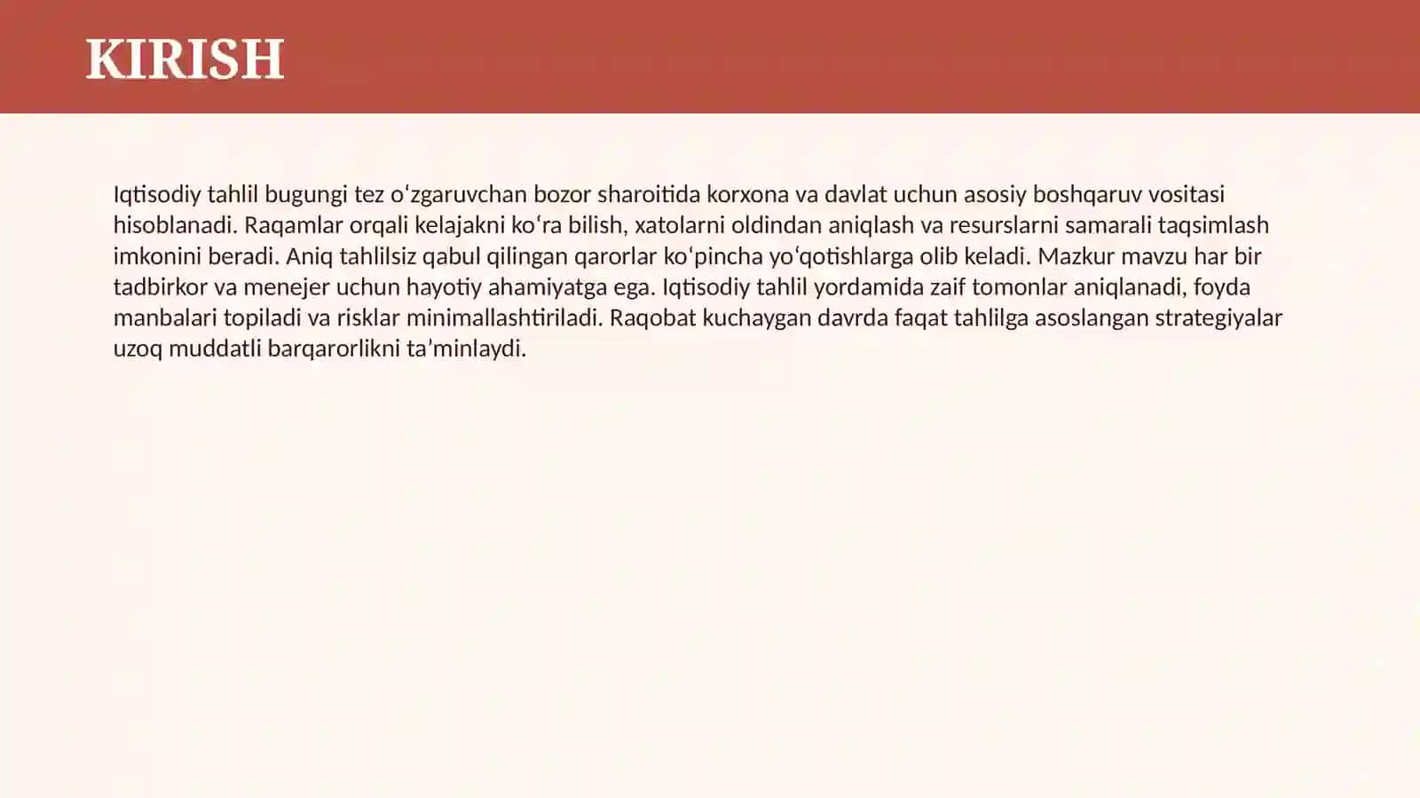 IQTISODIY TAHLIL 3