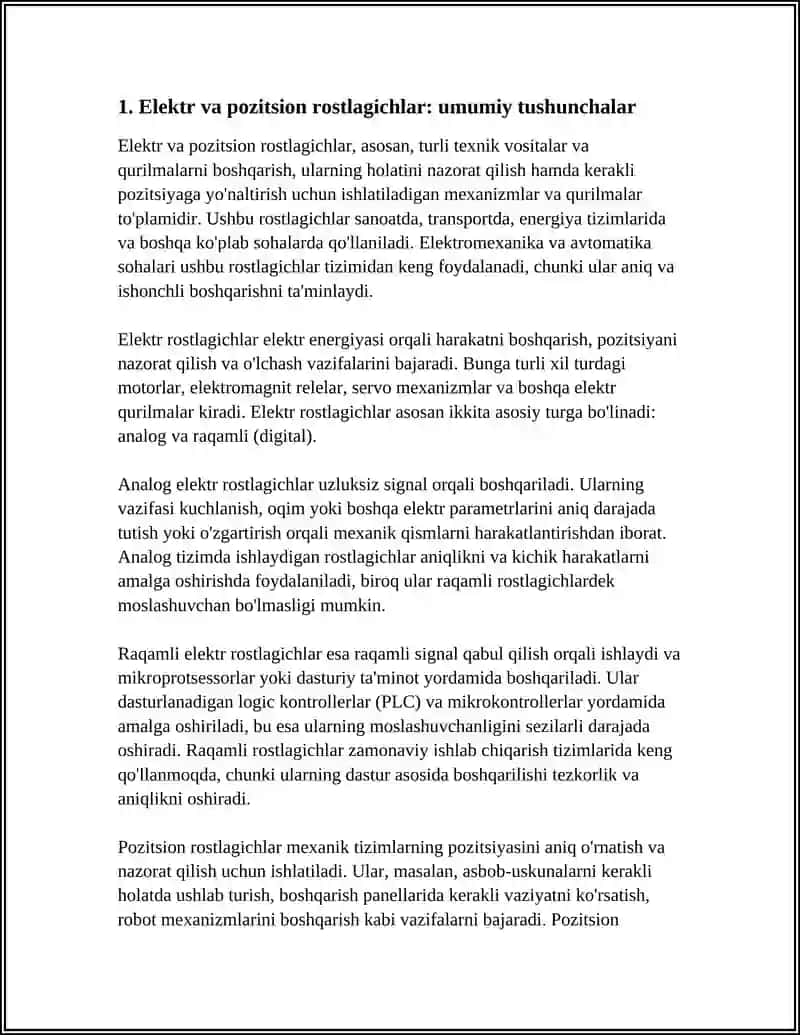 ELEKTR VA POZITSION ROSTLAGICHLAR 3