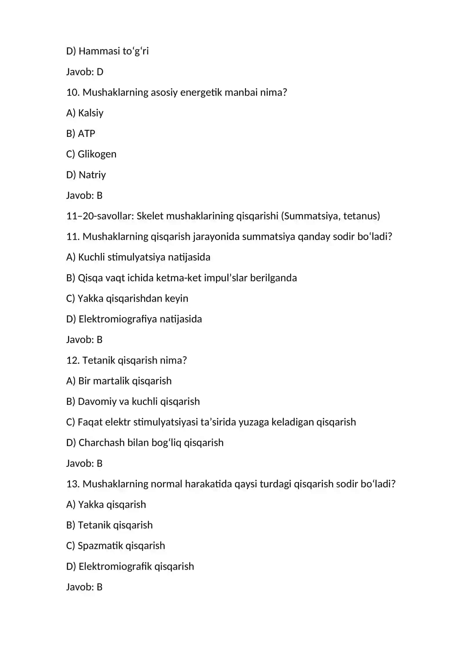 Mushaklar xossalari 3
