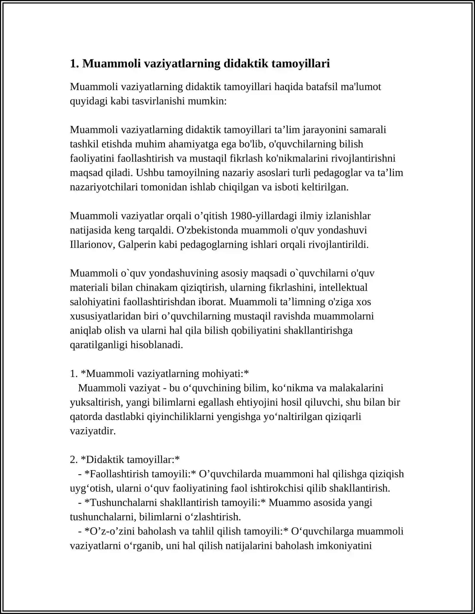 PEDAGOGIK FAOLIYATDA MUAMMOLI VAZIYATLAR 3