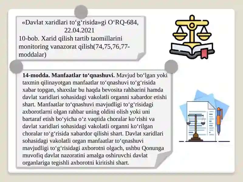 Davlat xaridlarini tashkil etish modellari va shakllari 3