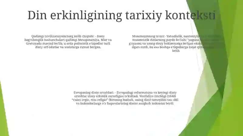 Vijdon Va EʼTiqod Erkinligining TaʼRifi 3