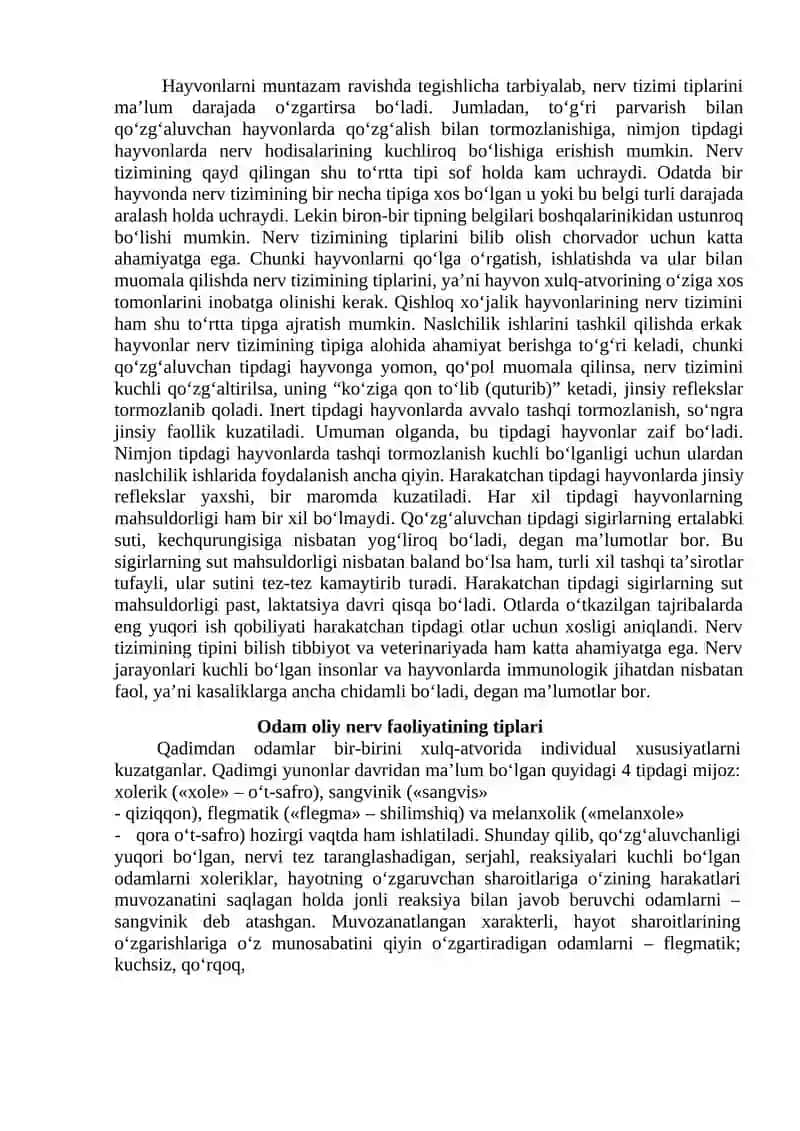 Oliy nerv faoliyatining tiplari va patologik holatlari 3