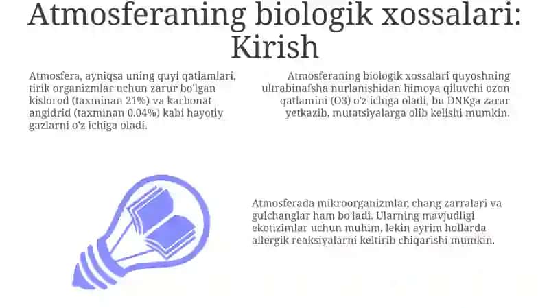 Atmosferaning biologik xossalari 3