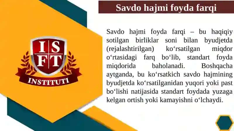 SAVDO VA OPERATSION TAFOVUTLAR HISOBOTI 3