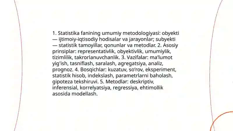 Statistikaning oʻziga xos umum-ilmiy va maxsus usullari 3
