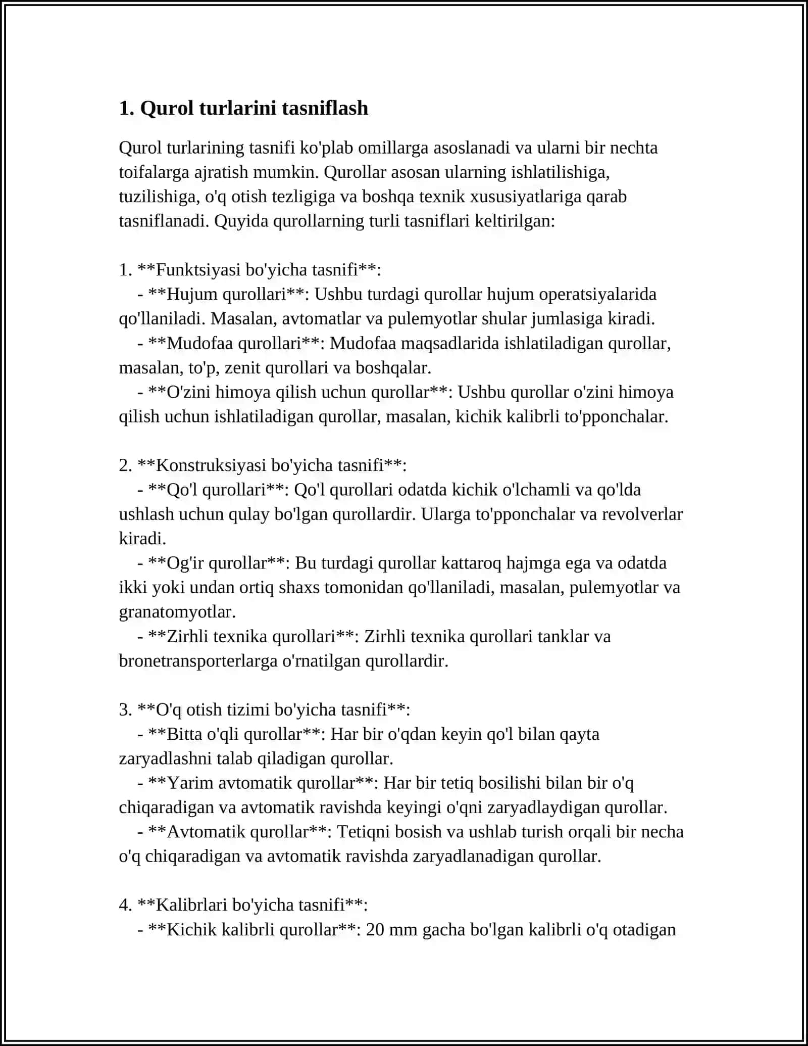 QUROLLDAN OTISH ASOSLARI VA QOIDALARI 3
