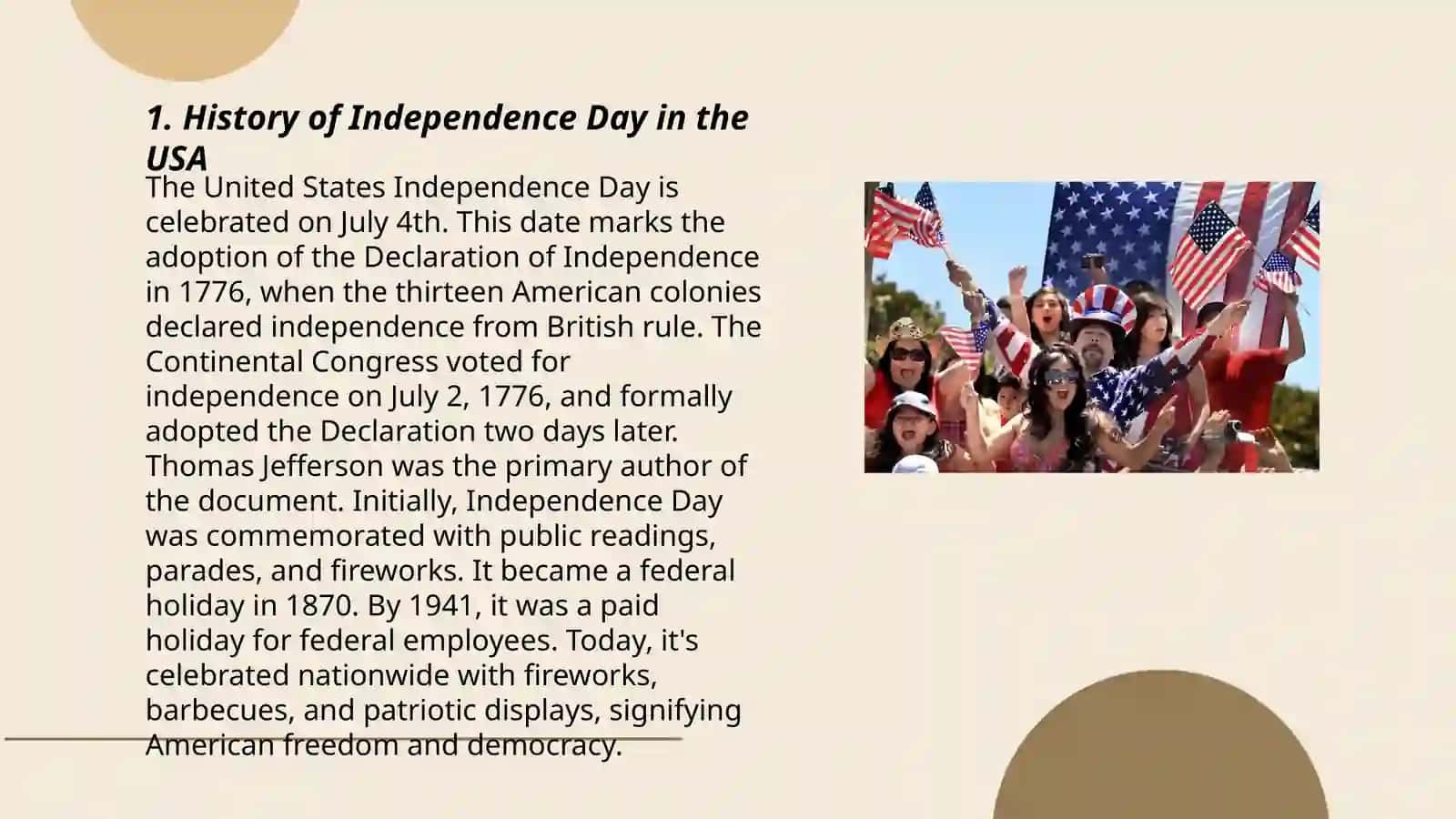 Independent day of USA 3