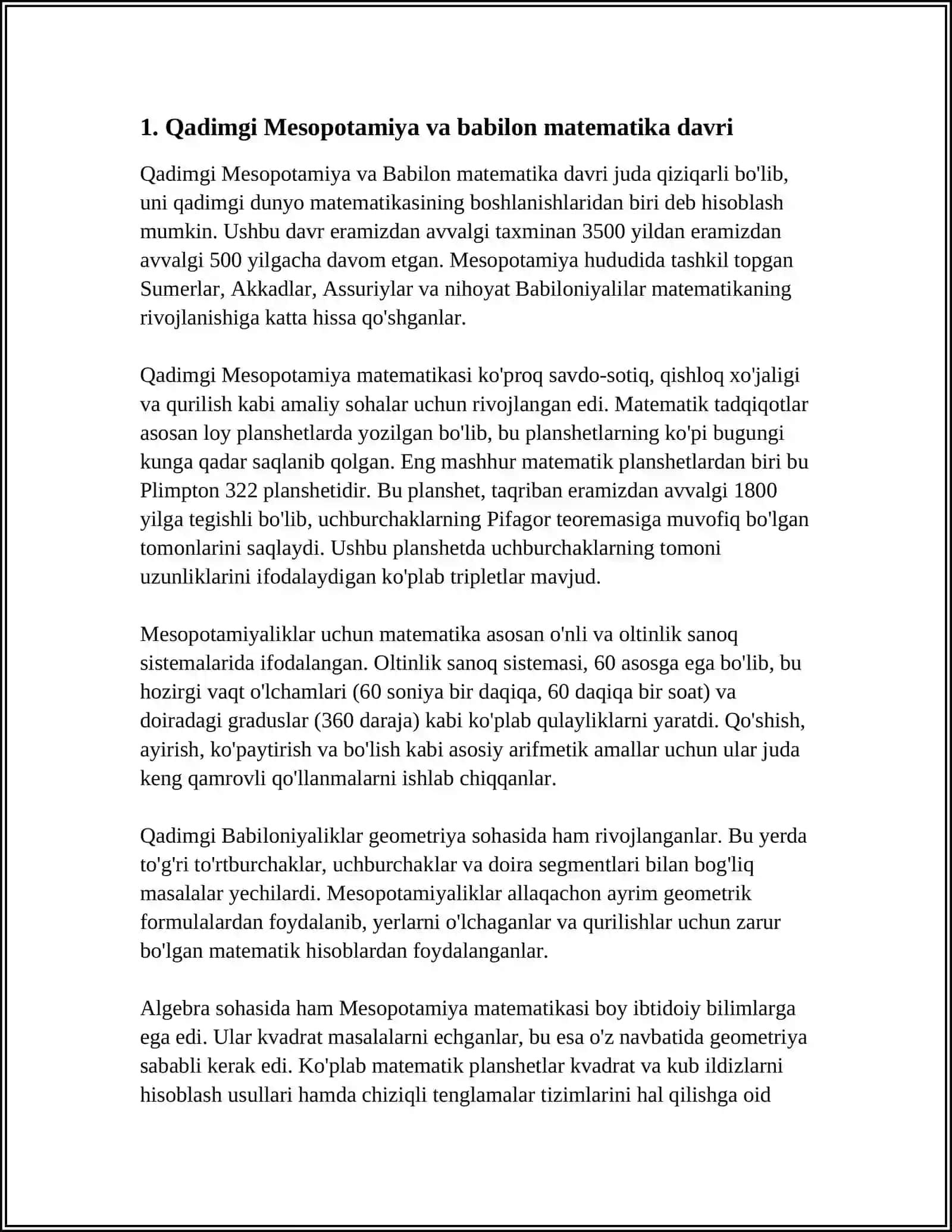 MATEMATIKANING RIVOJLANISH DAVRLARI 3