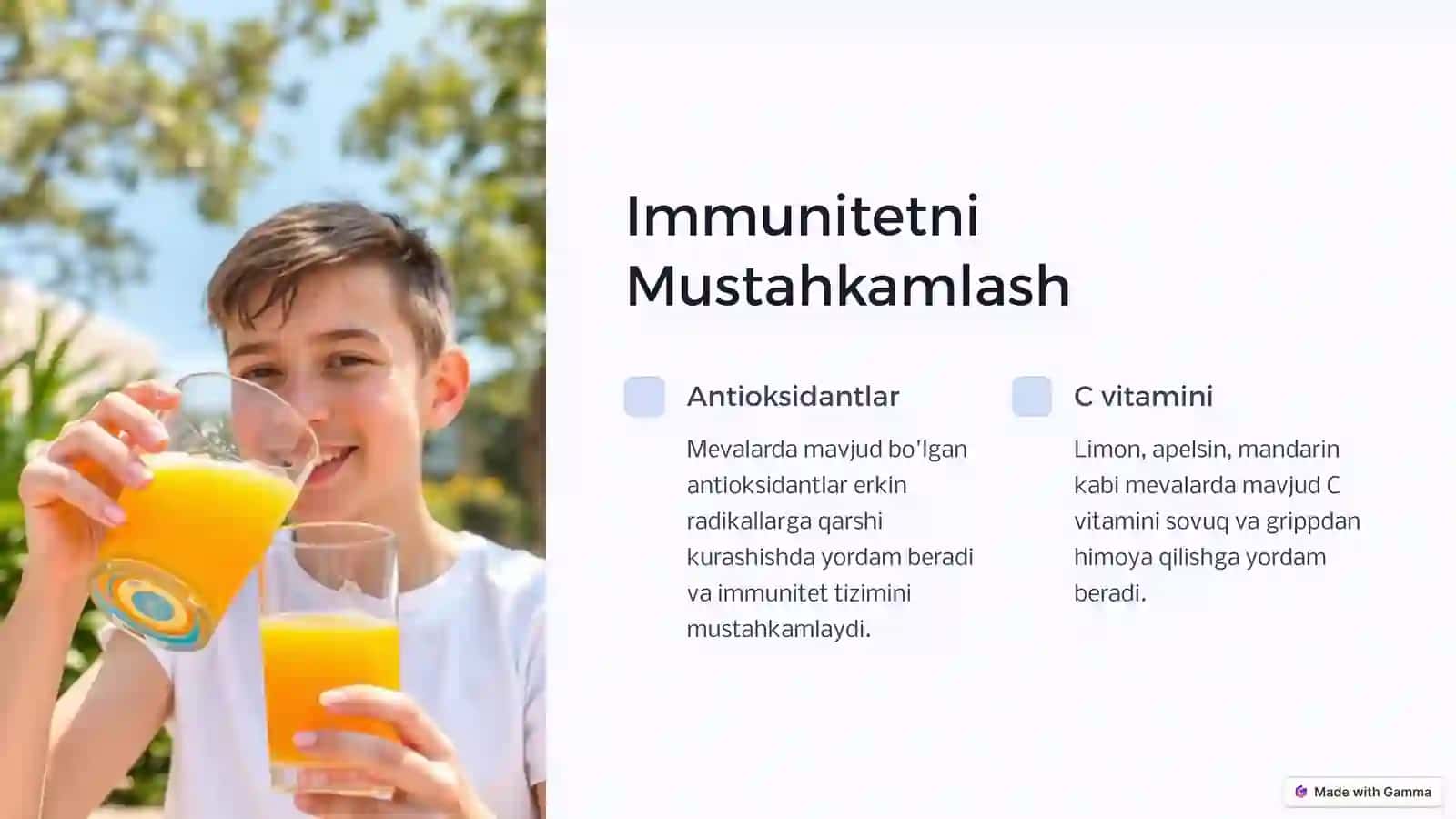 Mevalarning Shifobaxsh Xususiyatlari 3