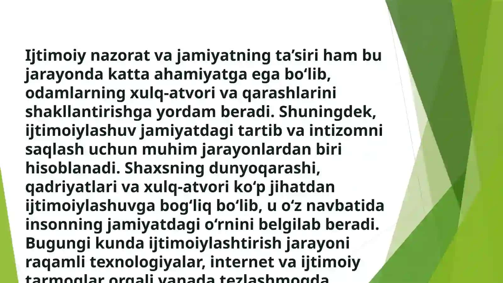 Ijtimoiylashtirishning omillari va mexanizmlari 3